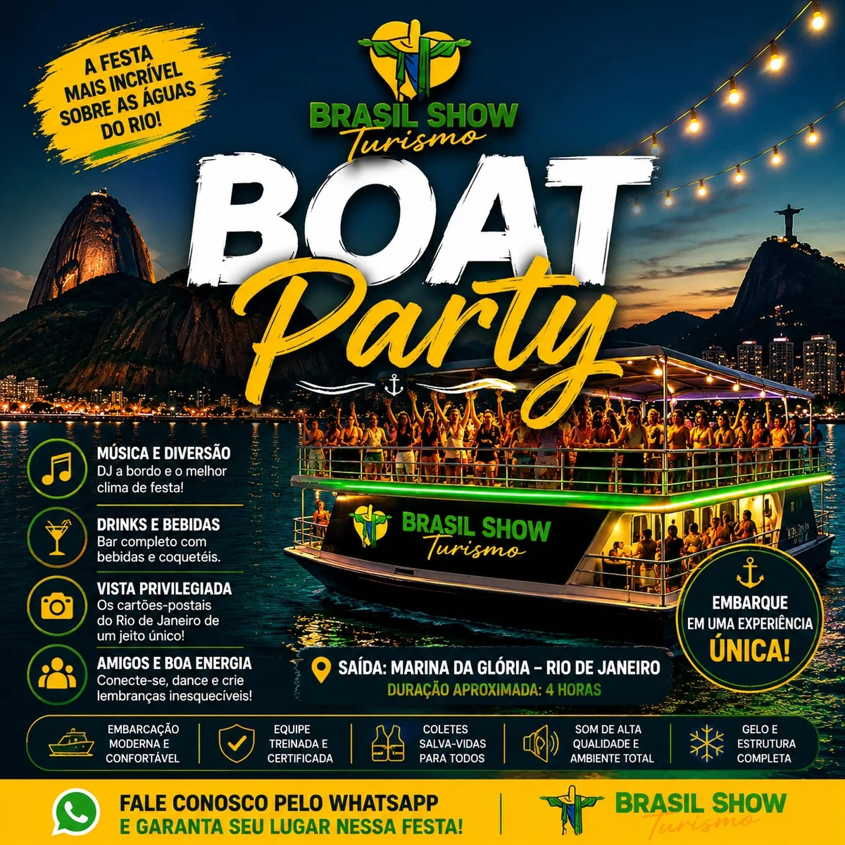 Boat Party, fiesta en barco en Río de Janeiro